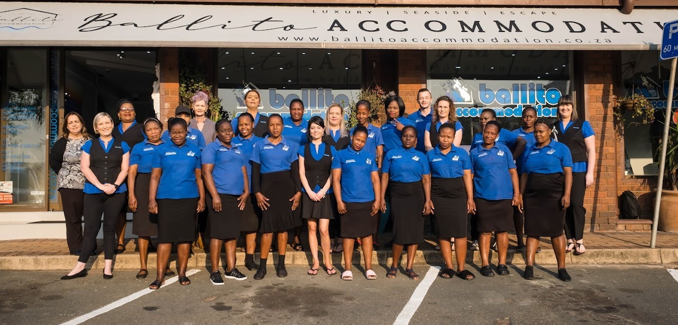The Ballito Accommodation team gathered outside the office